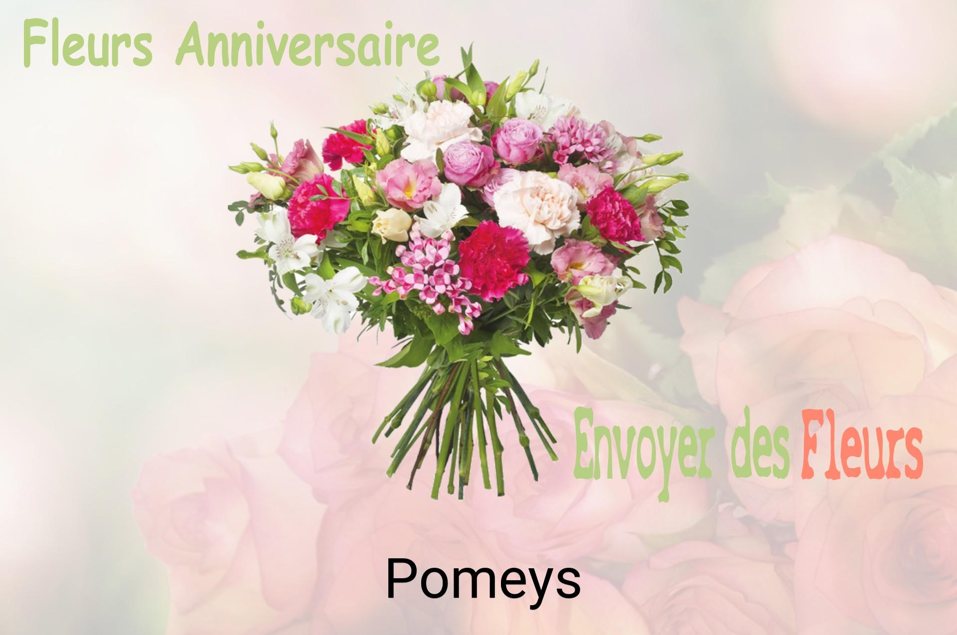 Bouquet de fleurs d’anniversaire livré à Pomeys